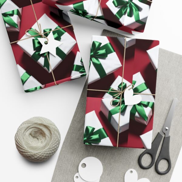 Gift Wrap Papers – “Green Bow” Gifts/Party/Celebration Birthday gift wrap 3