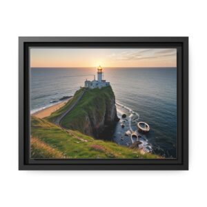 Digital “Lighthouse At Dusk” Canvas Print Artwork Art prints