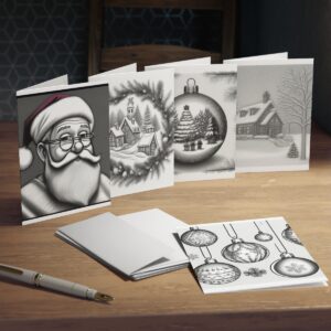 Greeting Cards “Sketched Christmas” Cards/Stationery Blank greeting cards
