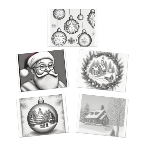 Greeting Cards “Sketched Christmas” Cards/Stationery Blank greeting cards 6