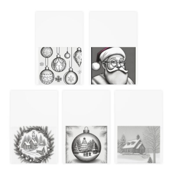 Greeting Cards “Sketched Christmas” Cards/Stationery Blank greeting cards 7