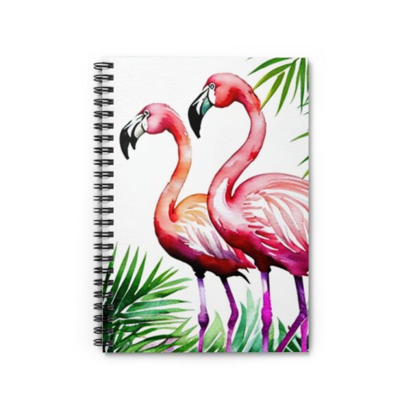 Spiral “Flamingos” Notebook – Ruled Line Cards/Stationery Artistic Notebook Covers 2
