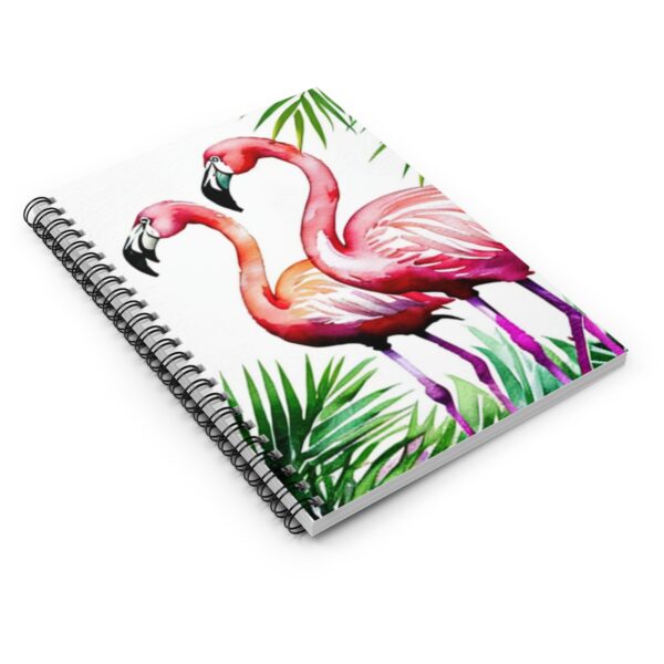 Spiral “Flamingos” Notebook – Ruled Line Cards/Stationery Artistic Notebook Covers 3