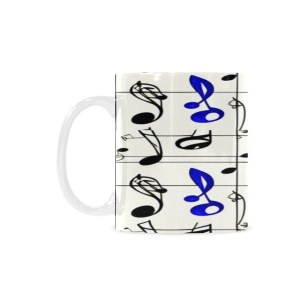 Ceramic Mug – 11 oz White –  Tunes Drinkware Artistic Coffee Cups 2
