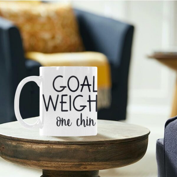 Ceramic Mug – 11 oz White –  Goal Weight Drinkware Artistic Coffee Cups 5
