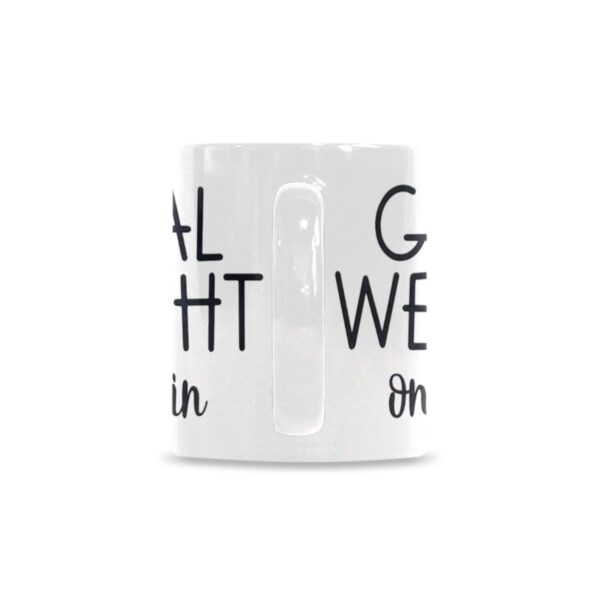 Ceramic Mug – 11 oz White –  Goal Weight Drinkware Artistic Coffee Cups 4