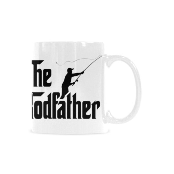 Ceramic Mug – 11 oz White –  Rodfather Drinkware Artistic Coffee Cups 2