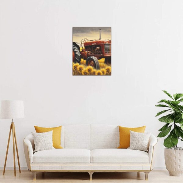 Canvas Prints Wall Art Print Decor – Framed Canvas Print 8×10 inch – Sunflower Field 8" x 10" Artistic Wall Hangings