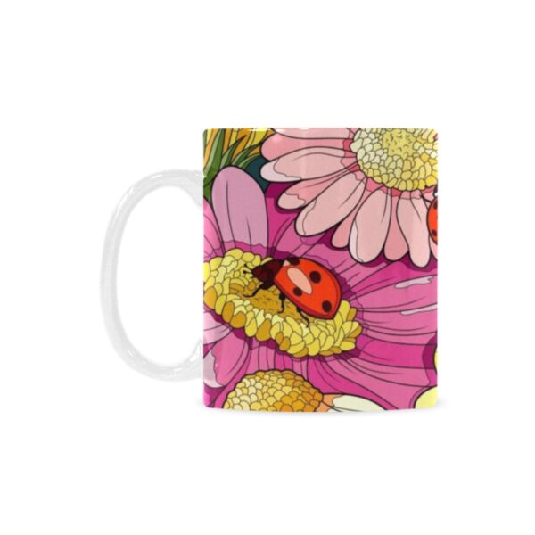 Ceramic Mug – 11 oz White –  Ladies Drinkware Artistic Coffee Cups 3