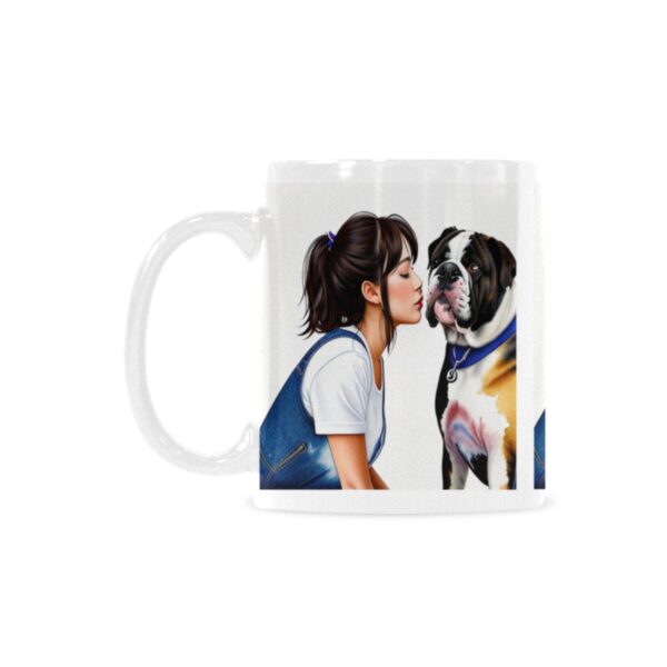 Ceramic Mug – 11 oz White –  Puppy Love Drinkware Artistic Coffee Cups 3