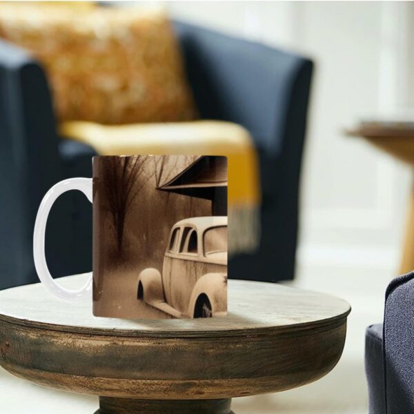 Ceramic Mug – 11 oz White –  Abandoned Drinkware Artistic Coffee Cups