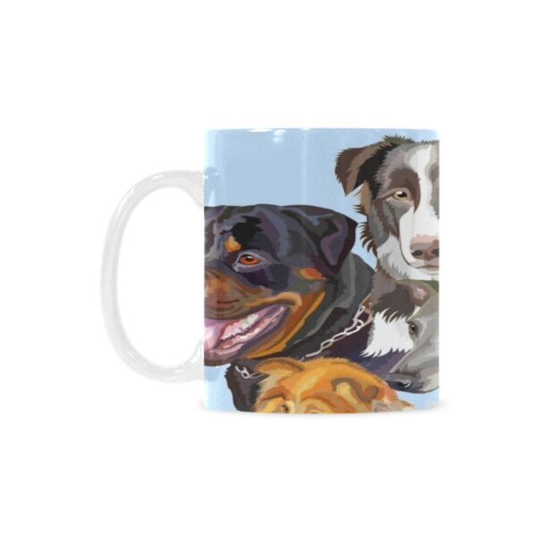 Ceramic Mug – 11 oz White –  Besties Drinkware Artistic Coffee Cups 4