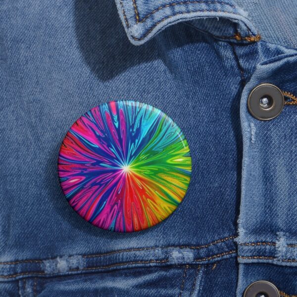Custom “Fluid Psyche” Pin Buttons Gifts/Party/Celebration Bespoke Buttons 6
