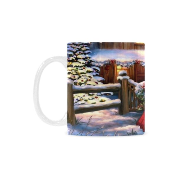 Ceramic Mug – 11 oz White –  Snow Friends Drinkware Artistic Coffee Cups 2