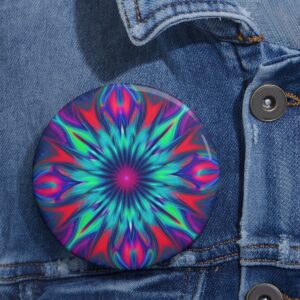 Custom “Pulse Psyche” Pin Buttons Gifts/Party/Celebration Bespoke Buttons