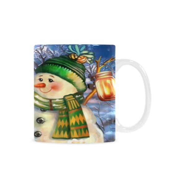 Ceramic Mug – 11 oz White –  Snow Friends Drinkware Artistic Coffee Cups 3