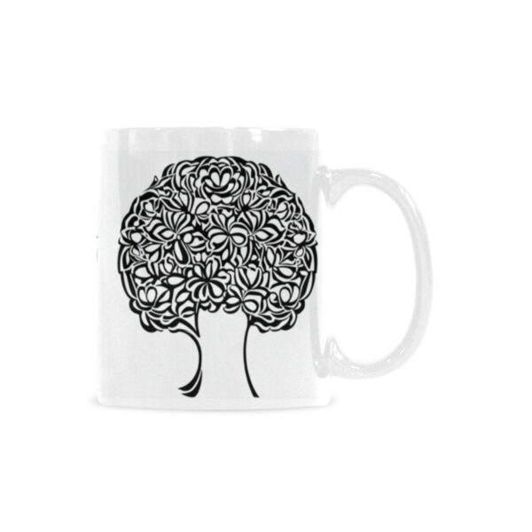Ceramic Mug – 11 oz White –  BrainTree Drinkware Artistic Coffee Cups 3
