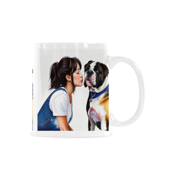 Ceramic Mug – 11 oz White –  Puppy Love Drinkware Artistic Coffee Cups 2