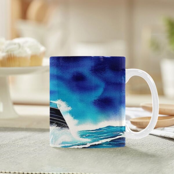 Ceramic Mug – 11 oz White –  Voyage Drinkware Artistic Coffee Cups 7