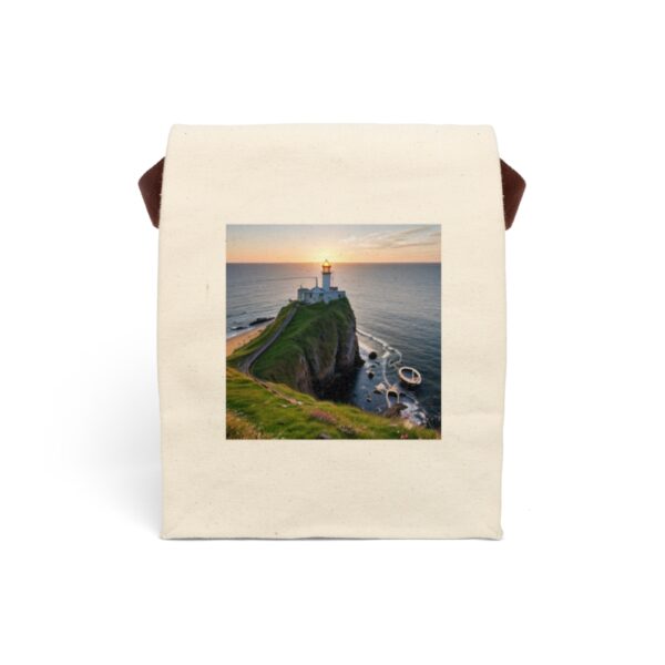Canvas Lunch Bag “Lighthouse” Reusable Eco-Friendly With Strap Bags/Backpacks Canvas Lunch Tote 2