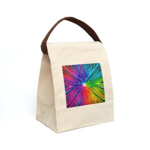 Canvas “Fluid Psyche” Lunch Bag With Strap Bags/Backpacks backpack