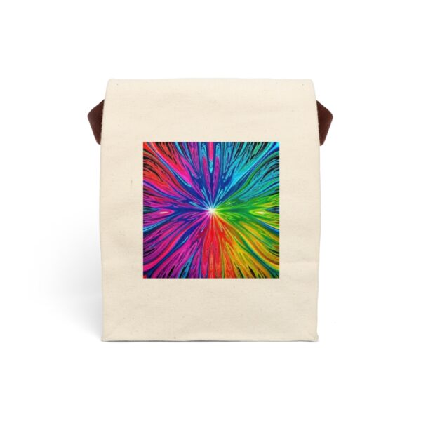 Canvas “Fluid Psyche” Lunch Bag With Strap Bags/Backpacks backpack 2