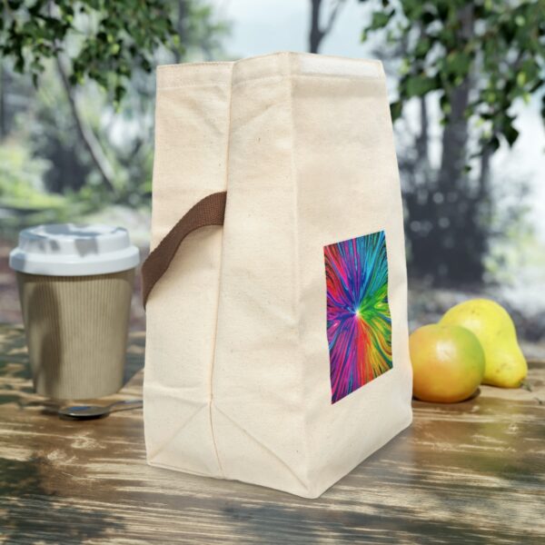 Canvas “Fluid Psyche” Lunch Bag With Strap Bags/Backpacks backpack 5