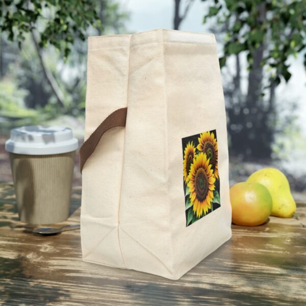 Canvas Lunch Bag “Burst of Sun” Reusable Eco-Friendly With Strap Bags/Backpacks Canvas Lunch Tote