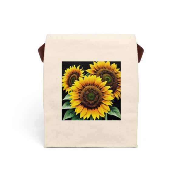 Canvas Lunch Bag “Burst of Sun” Reusable Eco-Friendly With Strap Bags/Backpacks Canvas Lunch Tote 2