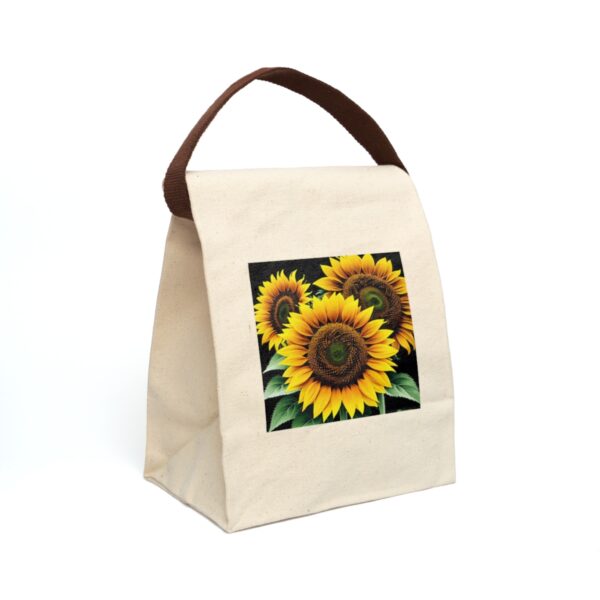 Canvas Lunch Bag “Burst of Sun” Reusable Eco-Friendly With Strap Bags/Backpacks Canvas Lunch Tote 3