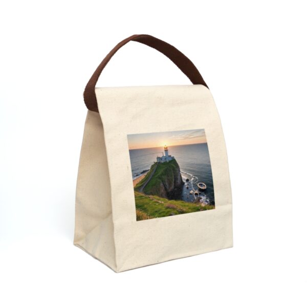 Canvas Lunch Bag “Lighthouse” Reusable Eco-Friendly With Strap Bags/Backpacks Canvas Lunch Tote 3