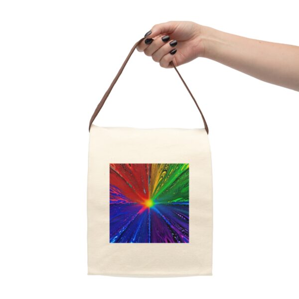Canvas Lunch Bag “Liquid Star” Reusable Eco-Friendly With Strap Bags/Backpacks Canvas Lunch Tote 4