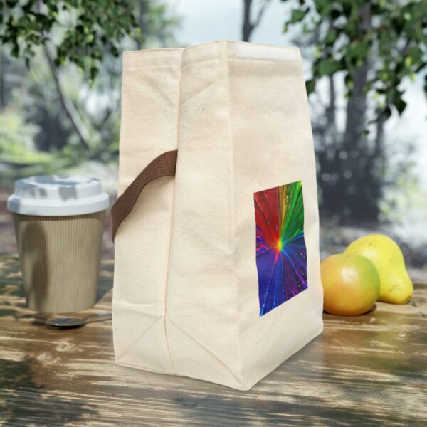 Canvas Lunch Bag “Liquid Star” Reusable Eco-Friendly With Strap Bags/Backpacks Canvas Lunch Tote 5