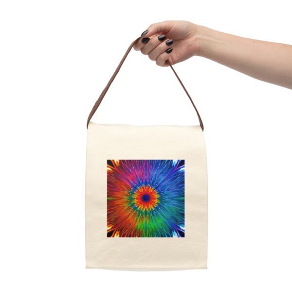 Canvas “Fractal Psyche” Lunch Bag With Strap Bags/Backpacks backpack 5