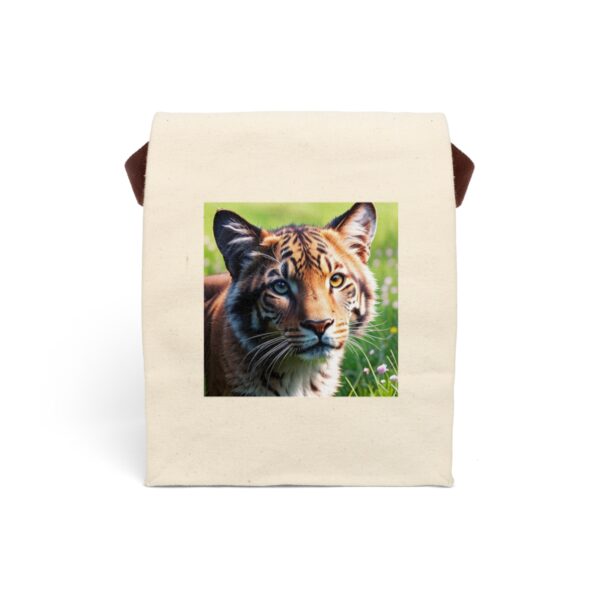 Canvas Lunch Bag “Le Tigre” Reusable Eco-Friendly With Strap Bags/Backpacks Canvas Lunch Tote 2