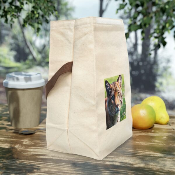 Canvas Lunch Bag “Le Tigre” Reusable Eco-Friendly With Strap Bags/Backpacks Canvas Lunch Tote 5