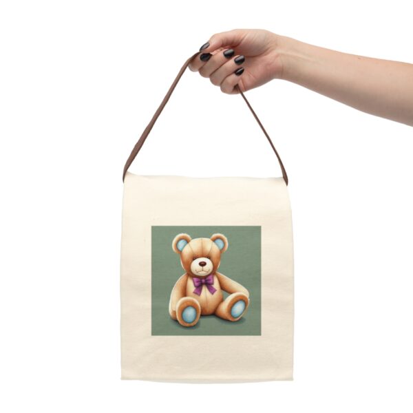 Canvas Lunch Bag “Beary Good” Reusable Eco-Friendly With Strap Bags/Backpacks Canvas Lunch Tote 5