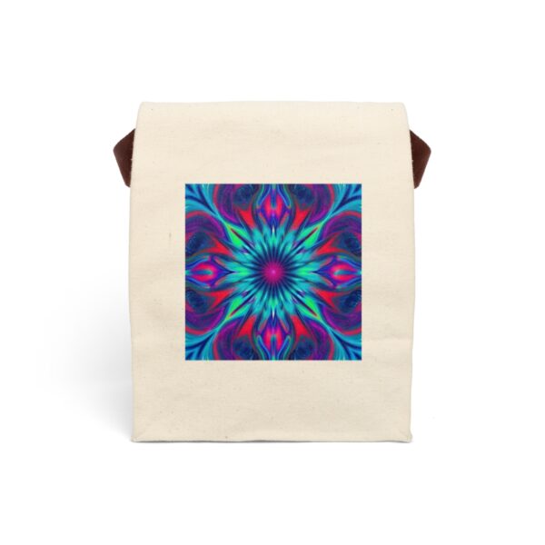 Canvas Lunch Bag “Pulse Psyche” Reusable Eco-Friendly With Strap Bags/Backpacks Canvas Lunch Tote 2