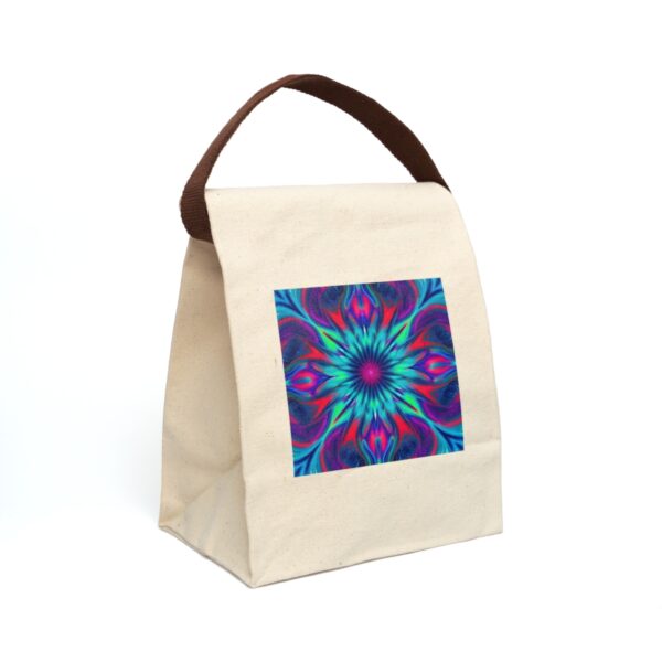 Canvas Lunch Bag “Pulse Psyche” Reusable Eco-Friendly With Strap Bags/Backpacks Canvas Lunch Tote 3