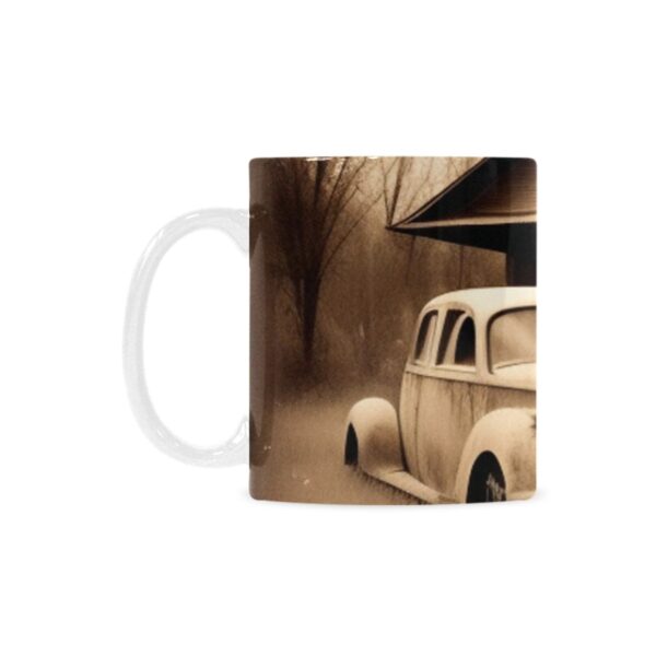 Ceramic Mug – 11 oz White –  Abandoned Drinkware Artistic Coffee Cups 5