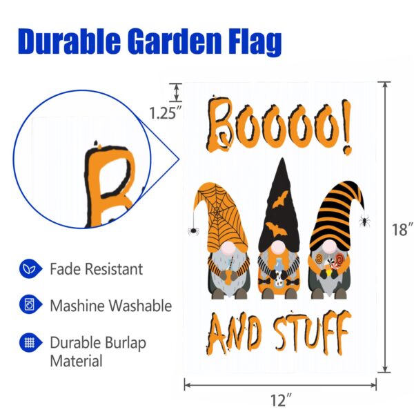 Linen Garden Flag Banner – Halloween
– Booo And Stuff 12″x18″ Garden Banner Flags Decorative Yard 3