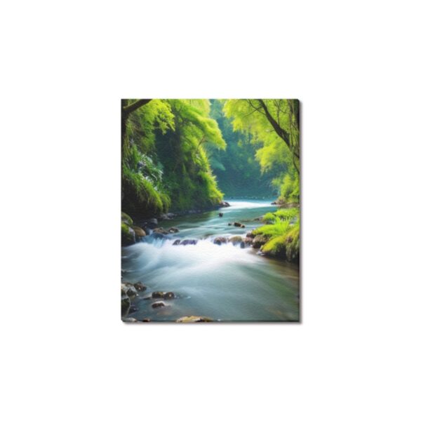 Canvas Prints Wall Art Print Decor – Framed Canvas Print 8×10 inch – River Woods 8" x 10" Artistic Wall Hangings 9