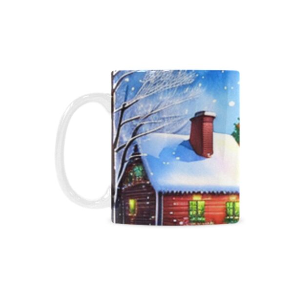 Ceramic Mug – 11 oz White –  Home For The Holidays Drinkware Artistic Coffee Cups 6