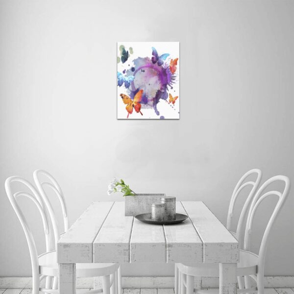 Canvas Prints Wall Art Print Decor – Framed Canvas Print 8×10 inch – Butterfly Splash 8" x 10" Artistic Wall Hangings 4