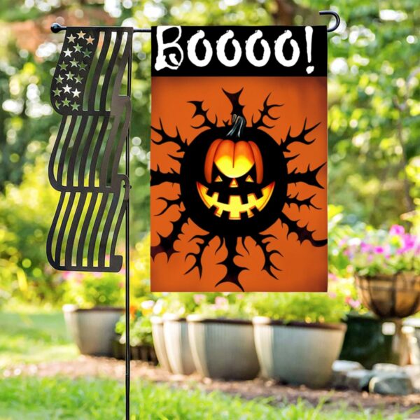 Linen Garden Flag Banner – Halloween
– Boo 12″x18″ Garden Banner Flags Decorative Yard 4