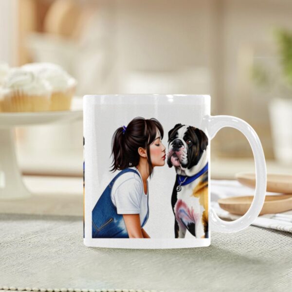 Ceramic Mug – 11 oz White –  Puppy Love Drinkware Artistic Coffee Cups 7