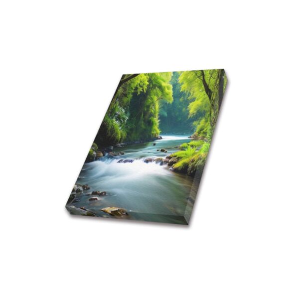 Canvas Prints Wall Art Print Decor – Framed Canvas Print 8×10 inch – River Woods 8" x 10" Artistic Wall Hangings 5