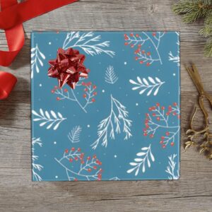 Wrapping
Paper Gift Wrap – Blue Holly Branches – 1, 2, 3, 4 or 5 Rolls Gifts/Party/Celebration Birthday present paper