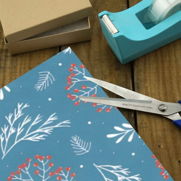 Wrapping
Paper Gift Wrap – Blue Holly Branches – 1, 2, 3, 4 or 5 Rolls Gifts/Party/Celebration Birthday present paper 4