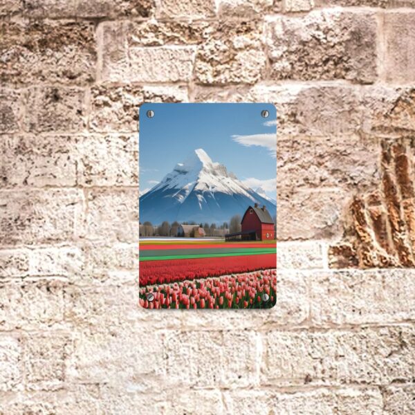 Metal Wall Art Print – Tulip Fields Forever – 8×12 Metal Tin Sign 8"x12"(Made in Queen) Artwork Artwork Sign 4